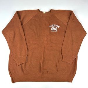 Sportswear By Artcraft Vintage 70s Harrison Michigan Raglan Sweatshirt 50/50